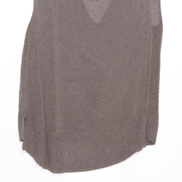 Free People Taupe Brown Blouse Knit Top Size XS - Picture 7 of 10